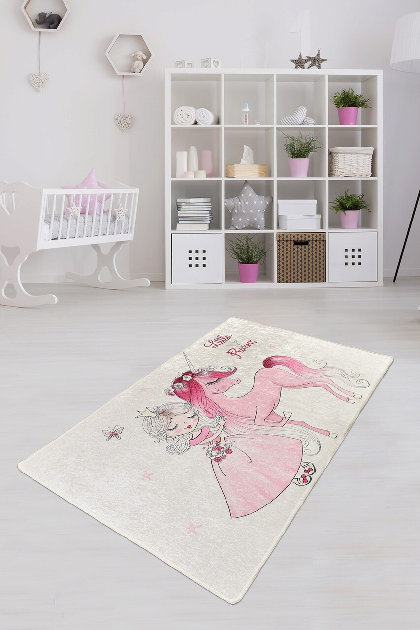 Covor pentru copii, Little Princess, 140x190 cm, Multicolor - imagine 6